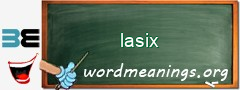 WordMeaning blackboard for lasix